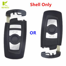 KEYECU Replacement Smart Remote Key Shell Case Housing 3 Button/ 4 Button optional for BMW CAS4 New 5 7 Series With Insert Blade 2024 - buy cheap