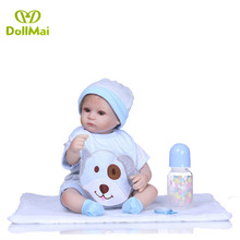 40cm Soft Body Silicone Reborn Baby Doll Toy For Girls Vinyl Newborn boy Babies Dolls Kids Gift bebes reborn menino 2024 - buy cheap