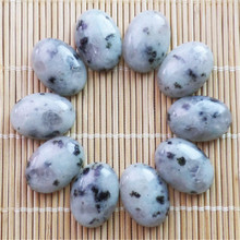 (10 pieces/lot) Wholesale Natural Kiwi Stone Oval CAB Cabochon 18x13x5mm Free Shipping Fashion Jewelry ZJ1730 2024 - buy cheap