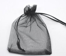 Бусины Из Органзы doreenbeads Organza, сумки для ювелирных изделий, прямоугольные черные 9 см x 7 см (3 4/8 "x2 6/8"), 5 шт. 2024 - купить недорого