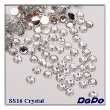 SS16 10000pcs/Bag Crystal Clear Color Non Hotfix Rhinestones Acrylic Nail Art Crystal Transfer Stone For Clothes Bags And Shoes 2024 - buy cheap