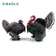 Farm Simulation turkey bird Chicken Pvc animal model figurine home decor miniature fairy garden decoration accessories modern 2024 - buy cheap