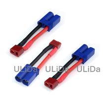 3PCS T-Plug (Deans Style) Female to EC5 Male Adapter Connector Ultra Compact For RC 2024 - buy cheap