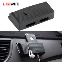 LEEPEE Stowing Tidying Car Organizer Container Phone Holder Stand Car Storage Box For Phone Charge Keys Coins Auto Seat Bag 2024 - buy cheap