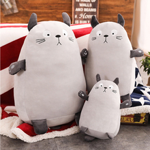 Peluche de Totoro Kawaii de dibujos animados para niños, peluche de gato de 30/45/60cm, muñeco de Totoro de Personaje de Anime suave, juguetes para niños, cojín para regalo 2024 - compra barato