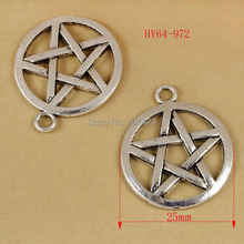 Free Shipping 15pcs 64-972  25mm Tibet Silver Star Charms Alloy Pentacle Charms accessories for diy jewelry 2024 - buy cheap
