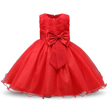 Lujo vestidos infantiles para niñas Cosplay disfraz de Halloween infantil vestidos de princesa Navidad vestido de fiesta de las niñas ropa roja 3 8T 2024 - compra barato