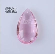 20pcs/lot,50mm pink color crystal glass water droplet prism pendant parts 2024 - buy cheap