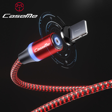 Магнитный зарядный кабель CaseMe 3 в 1, кабель Micro Usb для iPhone, адаптер для быстрой зарядки Usb Type-C, Магнитный зарядный провод для Samsung Xiaom 2024 - купить недорого