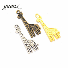 YuenZ 15pcs Antique Giraffe Charms Metal Pendants for Necklace Bracelet Jewelry Making Jewelry Handmade 32*12mm D922 2024 - buy cheap