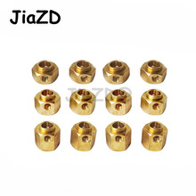 1set 6/8/9/10/11/12MM Heavier Brass Wheel Hex Extended Adapter for RC Crawler TRX4 TRX-4 RC Crawler Accessories Y02 2024 - compre barato
