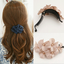 Fashion Handmade Flower Banana Barrettes Hair Clip Hair Pin Claws For Women Girls Hearwear Hair Accessories Fine Gifts 2024 - buy cheap