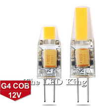 Mini lâmpada de led cob g4, 3w 6w dc 12v ac 220v, led g4 com ângulo de feixe de 360 ° para substituição, lâmpada halógena g4, lustre 2024 - compre barato