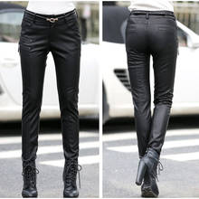 M-5XL Plus Size Women Gothic Moto PU Faux Leather Leggings Sexy Black Push Up High Waist Pants Pencil Pants Trousers Streetwear 2024 - buy cheap