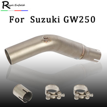 Tubo de Escape de acero inoxidable para motocicleta, tubo de conexión de 51mm para Suzuki GW 250 GW250F, gw250f 2024 - compra barato