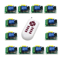 Frete Grátis AC 220 V 30A 1 Canal Sem Fio RF Sistema de Comutação Controle Remoto 433 MHz 315 MHZ Momentary/alternar SKU: 5525