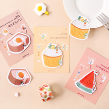 Fruit Cake Bread Dessert Series Memo Pad N Times Sticky Notes Escolar Papelaria School Supply Bookmark Label 2024 - buy cheap