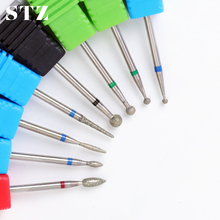 STZ 1pcs Diamond Rotate Cuticle Nail Files Drill Bit Mills Cutter Clean Burr Electric Manicure for Nail Art Drill Tools JG01-12 2024 - buy cheap