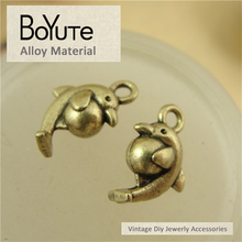 BoYuTe (100 Pieces/Lot) 16*16MM Dolphins Charms Antique Bronze Plated for Jewelry Making Necklace Bracelet Diy Jewelry Findings 2024 - buy cheap