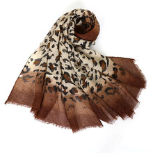 Fashion winter Leopard print glitter scarf crinkle hijab cotton lurex scarves Wrinkle muslim hijab women shawl Accessories 20pcs 2024 - buy cheap