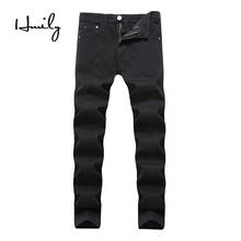 HMILY Men Ripped Jeans Slim Fit Brand Denim Hip Hop Casual Male Destroyed Trousers Youth Male Pants 2024 - buy cheap