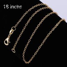 2016 silver plated long chain necklace accessories unisex jewelry for women men C003 2024 - buy cheap