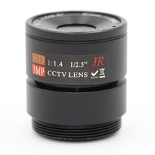 Câmera cctv 6mm lente 3.0 megapixels 52 graus cs suporte infravermelho lente de visão noturna para câmera cctv 2024 - compre barato