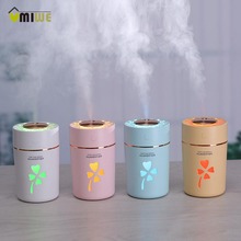 280ML Mini Air Humidifier USB Ultrasonic Humidifier Car Aroma Diffuser Electric Essential Oil Lucky Grass 7 Color LED Lights 2024 - buy cheap