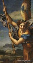 Famous Portrait Raphael sanzio St. Michael Vanquishing Satan oil Painting canvas High quality Hand painted 2024 - buy cheap