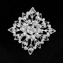 Silver Plated Small Flower Rhinestone Brooch Pins Brooches For Women Lapel Pin Jewelry Gift 2024 - buy cheap