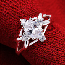 Super Deal silver finger ring for lady  fashion CYPRIS wholesale store factory promotion topza cz stone women lady gift friend 2024 - buy cheap