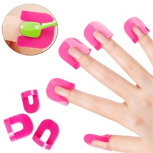 26pcs/set Creative Spill-Resistant Manicure Finger Cover Nail Polish Molds Shield 2024 - buy cheap