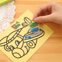 5pcs/lot Kids DIY Color Sand Painting Art Creative Drawing Toys Sand Paper Art Crafts Toys for Children 2024 - buy cheap