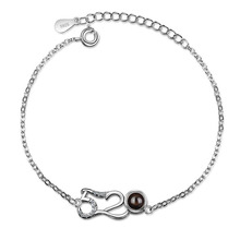KOFSAC-pulsera de plata esterlina 925 para mujer, brazalete de cristal de proyección, joyería, regalos de cumpleaños 2024 - compra barato