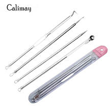 4pcs/set Acne Blackhead Removal Needles Skin Care Tools Stainless Steel Pimple Spot Comedone Extractor Beauty Face Pore Cleanser 2024 - buy cheap