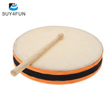8" Wood Hand Drum Dual Head with Drum Stick Percussion Musical Educational Toy Instrument for KTV Party Kids Toddler 2024 - buy cheap