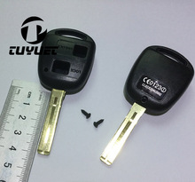 Корпус дистанционного ключа с 2 кнопками для Toyota TOY48 (короткий) Blade 40 мм 2024 - купить недорого