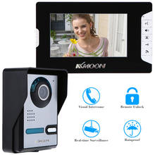7" TFT LCD Screen Video Door Phone Security Unlock Visual Intercom IR Night Vision Rainproof Camera Doorbell System Kit 2024 - buy cheap