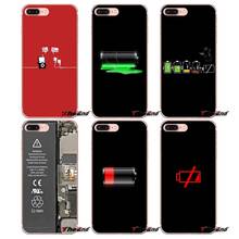 Battery Life Cycle Funny Soft TPU Phone Case For Apple iPhone X 4 4S 5 5S SE 5C 6 6S 7 8 Plus 6Plus 7plus 8plus Fundas Coque 2024 - buy cheap