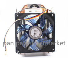 Cooler para cpu, 4 canos de calor, 160w, 90mm, led, alumínio, dissipador de calor, para lga 775