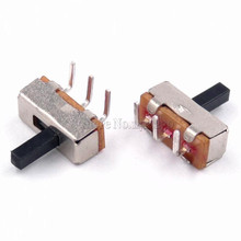 Mini interruptor de alternância ss12d00 100 peças, agulha curvada de 3 pinos 1p2t com 2 posições, alça de interruptor de alta qualidade 5mm 2024 - compre barato