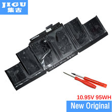 Jigu-bateria original a1417 para laptop, apple, para macbook pro, 15 polegadas, tela retina, a1398, [2012 produção 2013], mc975, mc976 2024 - compre barato