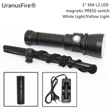 L2 LED Diving Flashlight 1200 Lumen Aluminum Torch Waterproof Flash Light Use 1x 18650 battery + EU AC Charger 2024 - buy cheap