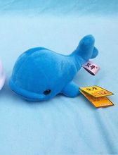 Pequeño y lindo juguete de delfín de peluche, almohada de cabeza grande, muñeco de ballena azul, regalo de cumpleaños de alrededor de 23cm 2024 - compra barato