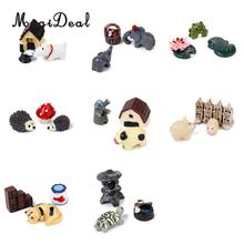 MagiDeal 3pcs Cute Animal Miniature Bonsai Craft Fairy Garden Micro Landscape DIY Terrarium Ornaments Figurines Table Decor 2024 - buy cheap