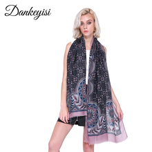 DANKEYISI-bufanda larga y cálida para mujer, chal de invierno de mujer, chal grande, Hijab de flores para fiesta 2024 - compra barato
