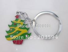 Hot Sale 10pcs ( Key Chain )Key Ring Cute Alloy Chritmas tree key chain 2024 - buy cheap