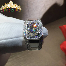 Anel de diamante moissanite ouro 18k 750au, 100% cor d vvs com certificado nacionais mo-0011 2024 - compre barato