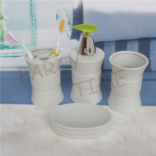 Ceramic embossed bathroom set, lotion dispense with special sprayer 2024 - buy cheap