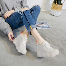 Women's Vulcanize Shoes 2019 Spring Autumn Platform Sneakers For Women Chunky Sneakers Casual White Ladies Sneaker Woman Shoes 2024 - buy cheap